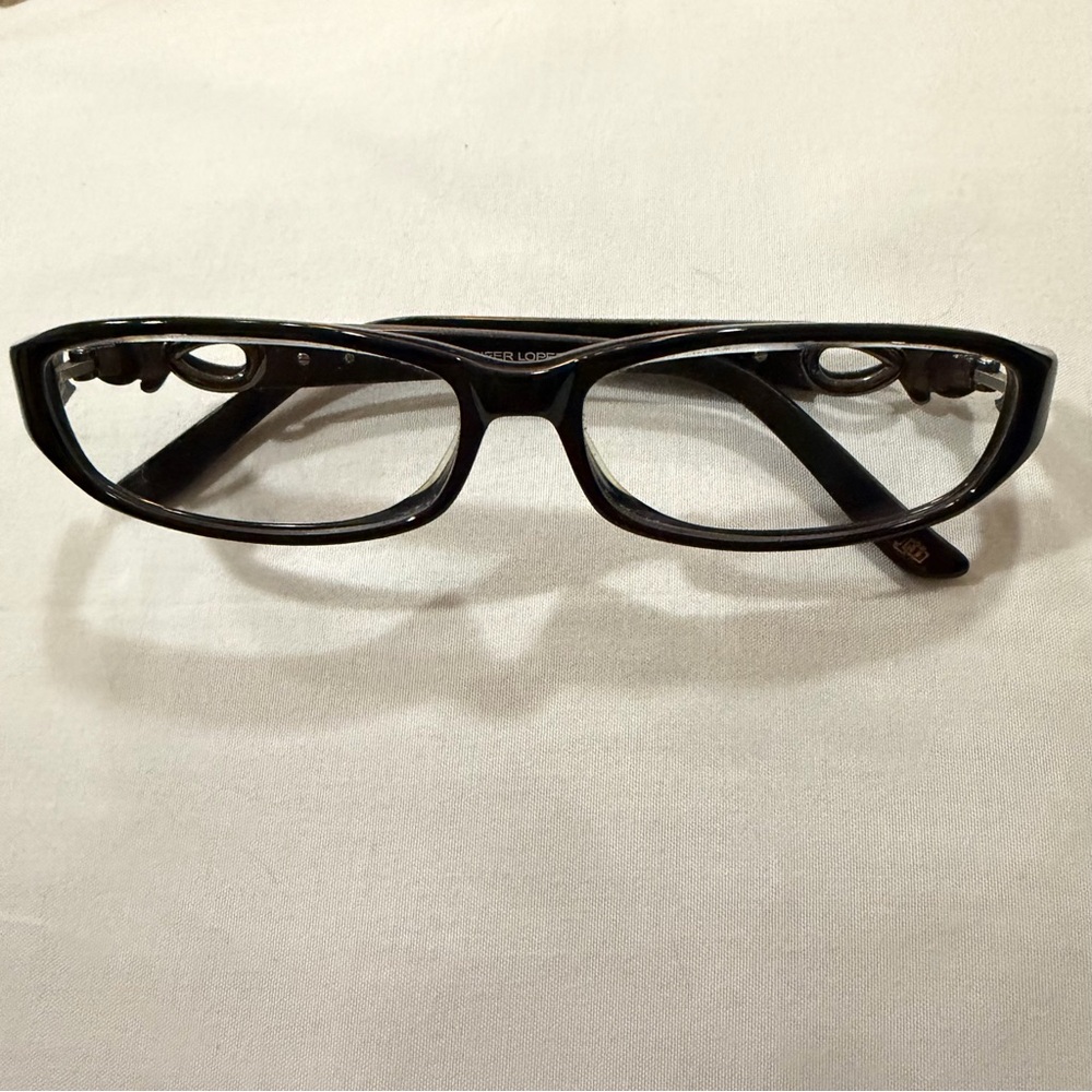 Black Rectangular Jennifer Lopez Prescription Glasses JL 229 807 130 HM No Case